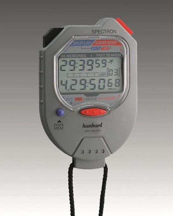 Foto: Hanhart electronische stopwatch spectron 251 1951 00 1 100 sec 1 100 min 