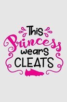 This princess wears cleats