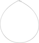 Glow ketting - zilver - omega - rond 1.5 mm - 43 cm