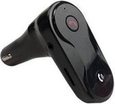 S7 FM Radio Transmitter Bluetooth Carkit voor in de Auto met Card Reading + 3.5 mm AUX Stereo Output + Mp3 speler - Zwart