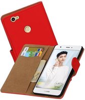 Bookstyle Wallet Case Hoesjes Geschikt voor Huawei Nova Rood