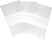 Gripseal zakken - 1000 stuks - 80 x 120mm - transparant - hersluitbaar - inclusief schrijfvlakken - WOP