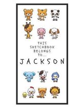 Jackson's Sketchbook: Personalized Animals Sketchbook with Name