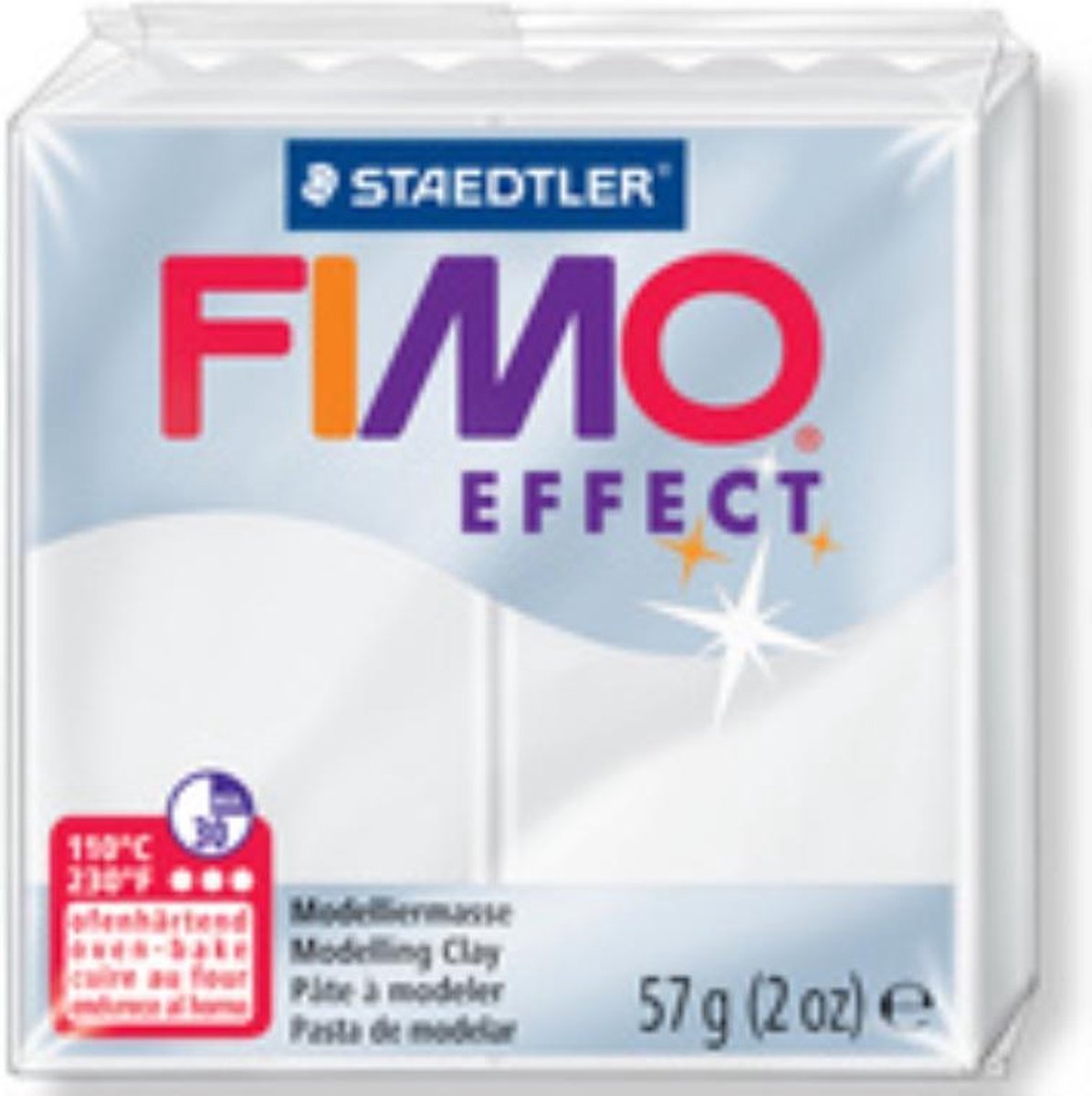 Fimo effect boetseerklei 56g trans
