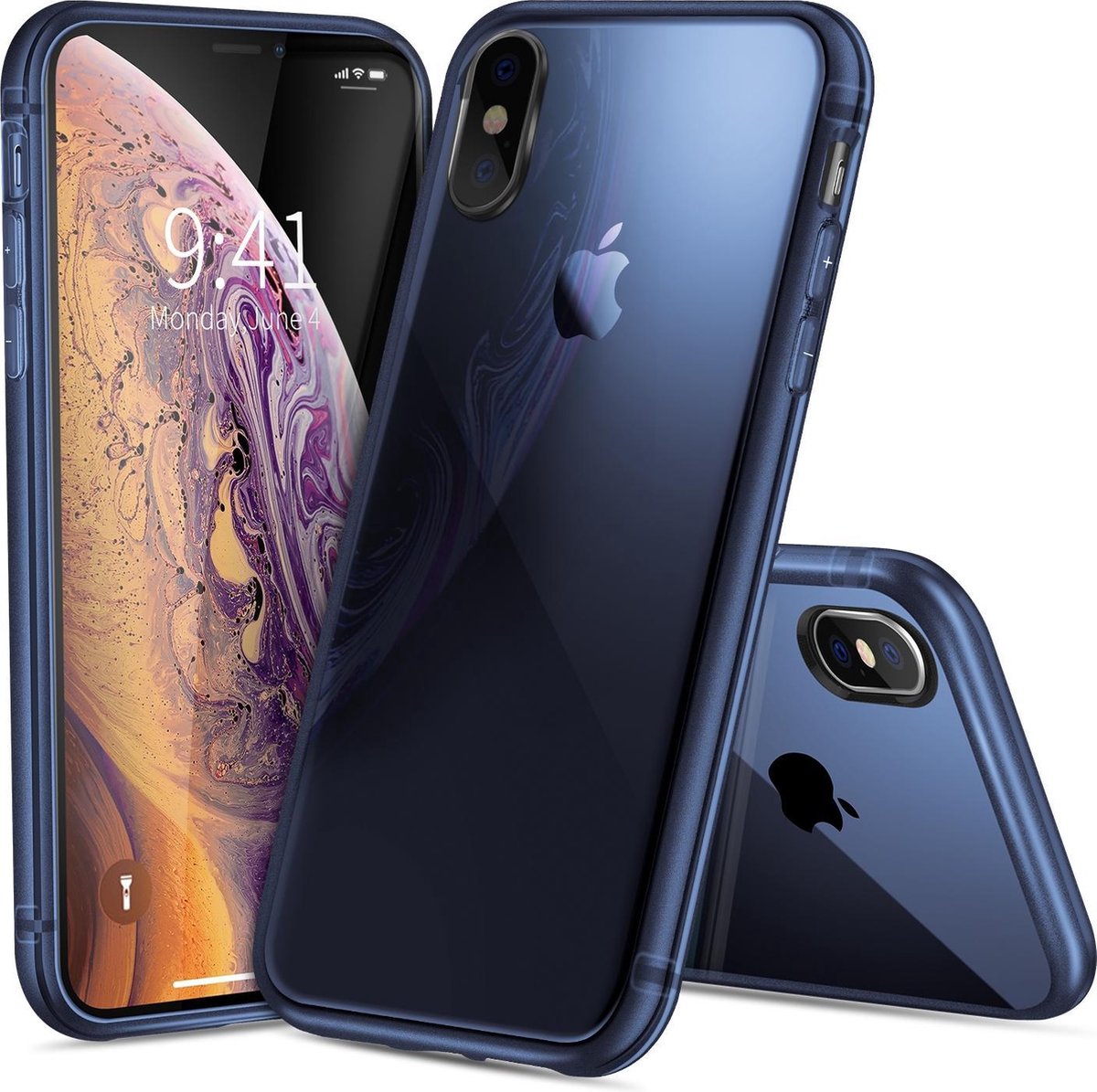 Apple iPhone Xs Max TPU Hoesje Blauw
