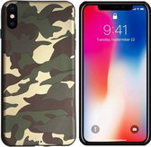 Backcover Hoesje Army voor Apple iPhone X/Xs Groen