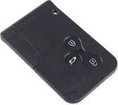 Renault 3-knops smartcard / sleutel behuizing / sleutelkaart