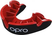 OPRO Gebitsbeschermer Self-Fit Silver Zwart/Rood Senior