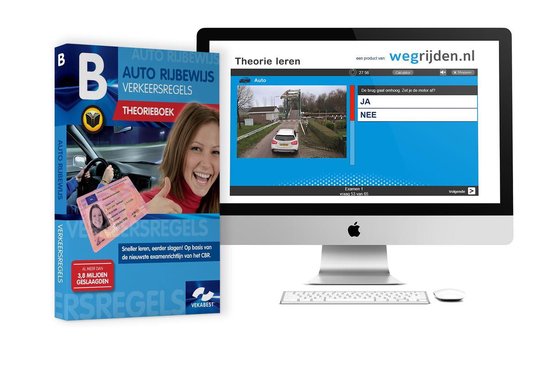 Auto Theorieboek Rijbewijs B + 5 auto theorie-examens, VekaBest