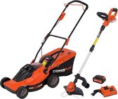 Powerplus Dual Power POWDPG7562 Grasmaaier - 40V - 37 cm maaibreedte - incl. grastrimmer (20V), 40V accu en oplader