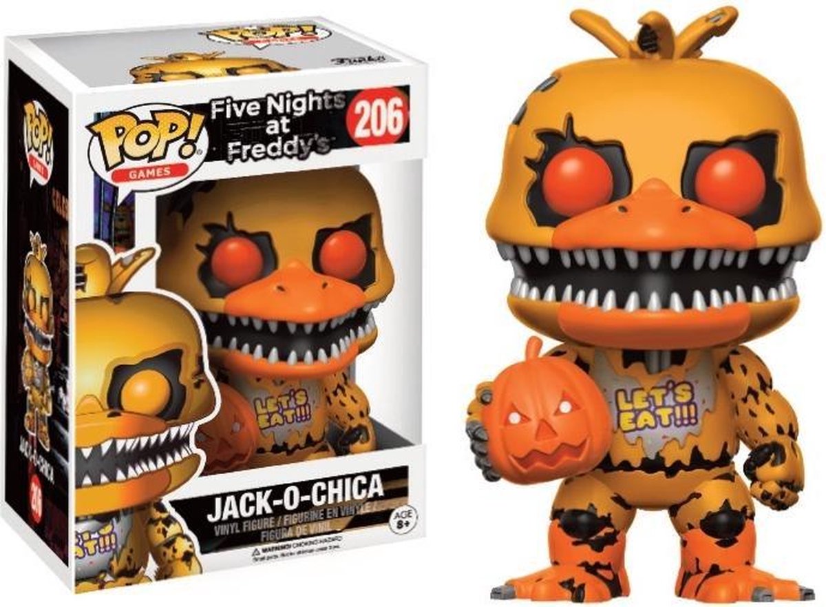 Funko Pop! Games: Five Night's at Freddy's - Jack-o-Chica #206 Gamestop Exclusive