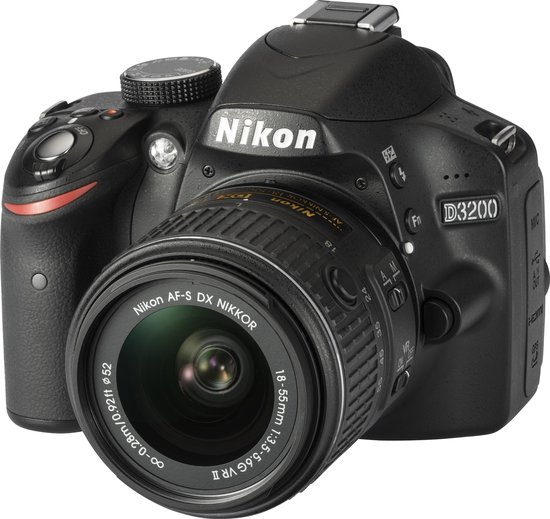 Nikon D3200 + 18-55mm VR II - Spiegelreflexcamera - Zwart