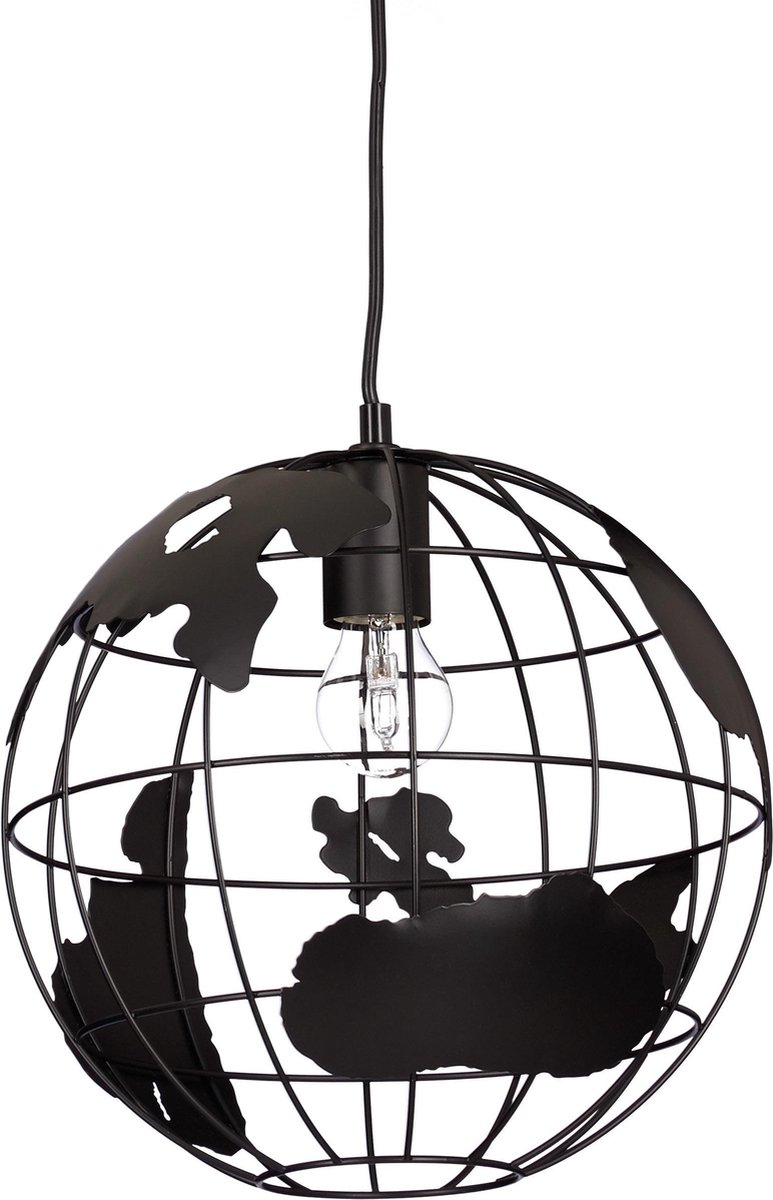 Retro zwarte hanglamp drie lichtpunten Light & Living Jaicey