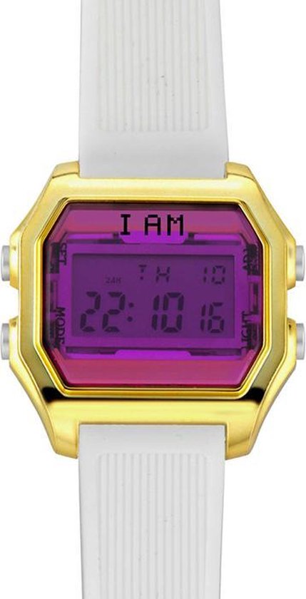 I AM THE WATCH - Horloge - 40mm - Goudkleurig/paars/wit - IAM-KIT05