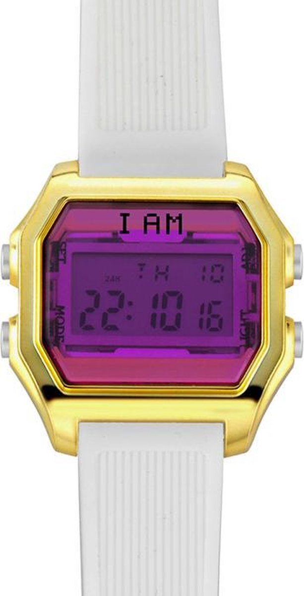 I AM THE WATCH - Horloge - 40mm - Goudkleurig-paars-wit - IAM-KIT05