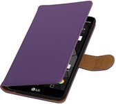 Bookstyle Wallet Case Hoesje voor LG Stylus 2 Plus K530 Paars