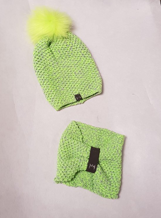 Bol Beanie Set Muts En Sjaal Groen De Winter Favoriet 