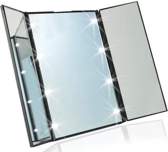 Make up Spiegel met Verlichting - 8x LED - Merkloos