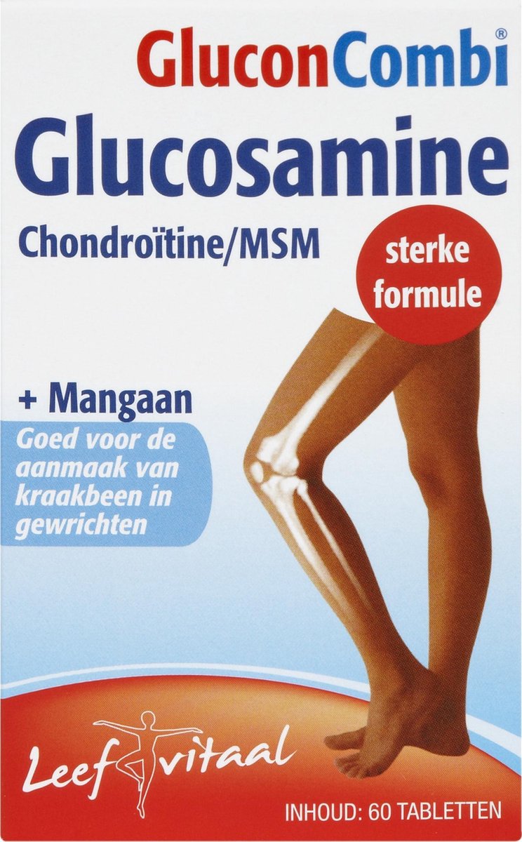 Goedkoopste Leefvitaal Glucon Combi Vitamine C - Glucosamine - 60 tabletten