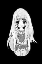 Cute Black And White Anime Girl