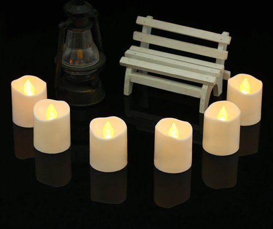 Mini LED kaarsen 12 stuks 3,6/4,2mm | echt vlameffect en veilige LEDkaarsen  |... | bol.com