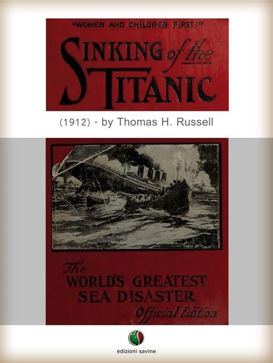 Sinking of the TITANIC - cover