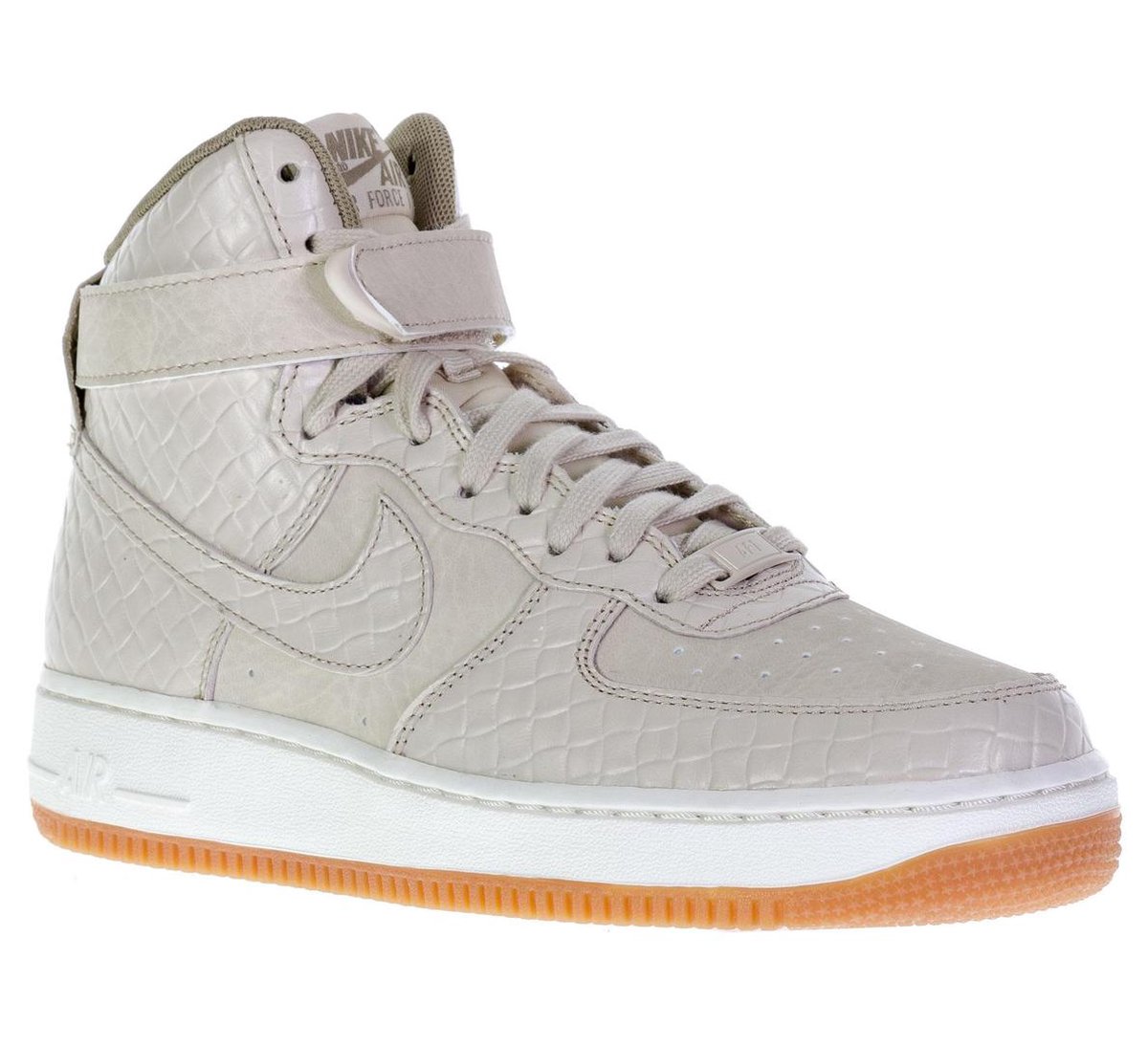 Nike Air Force 1 Hi Premium Sportschoenen - Maat 42 - Vrouwen - beige/wit |  bol.com