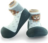 Attipas ZOO zwart babyschoenen, ergonomische Baby slippers, slofjes maat 20, 6-12 maanden