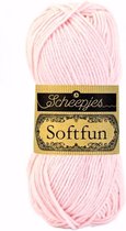 Scheepjes Softfun 2513 Zacht roze. PAK MET 10 BOLLEN a 50 GRAM. Lot 0043