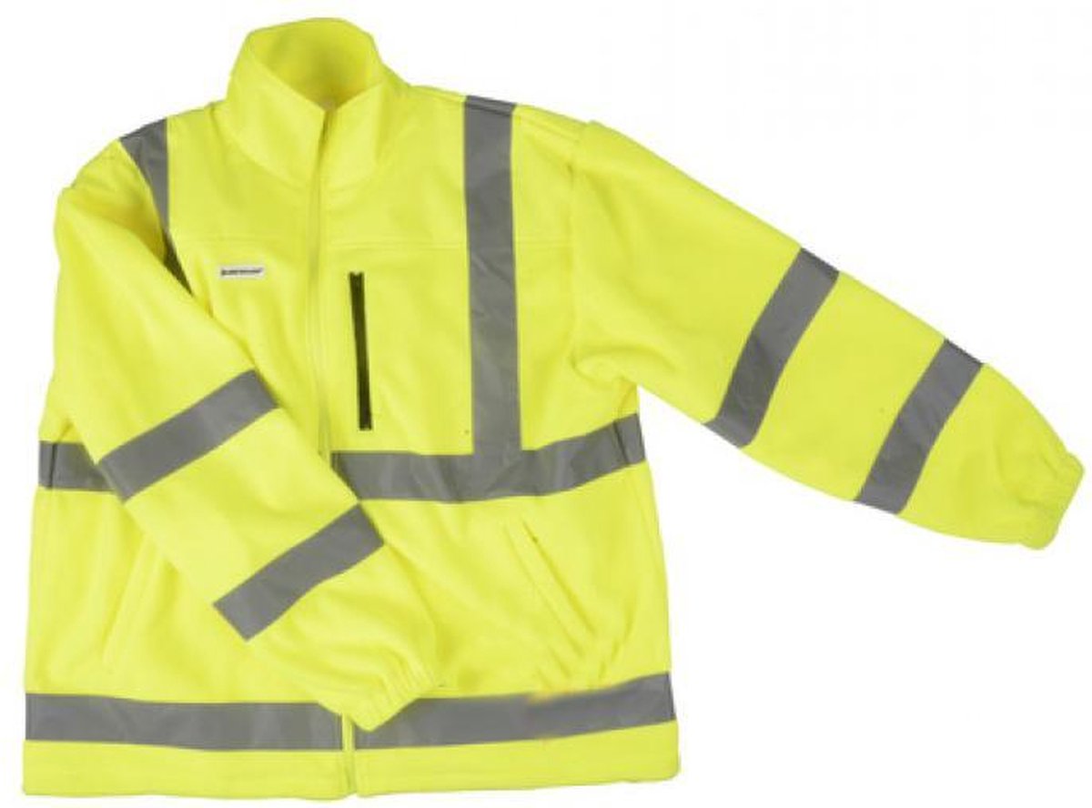 Reflector vest - Waarschuwing vest hoge reflector veiligheid jas met zakken - veiligheidsjasje - warme veiligheidsjasje - SIZE XL