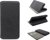 HB Hoesje Geschikt voor Samsung Galaxy A6 2018 - Luxe Kunstlederen Slim Portemonnee Book Case - Zwart