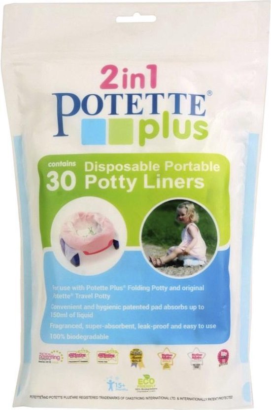 Product: Potette Plus Plas zakjes - biologisch afbreekbare - 30 stuks, van het merk Potette