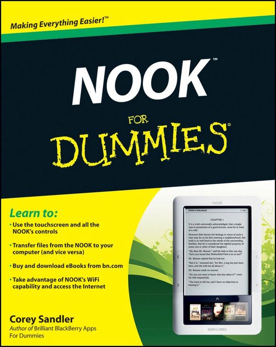 NOOK For Dummies - cover