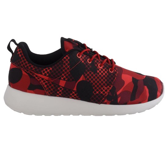Nike Roshe One Print Sneakers - Maat 46 - Heren - Rood/Zwart | bol.com