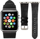 JisonCase Leren bandje - Apple Watch Series 1/2/3 (38mm) - zwart