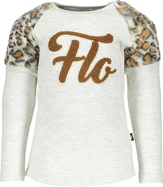 Like Flo Baby girls jersey raglan grijs 68