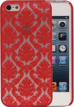 Apple iPhone 5/5S - Brocant Hardcase Hoesje Rood