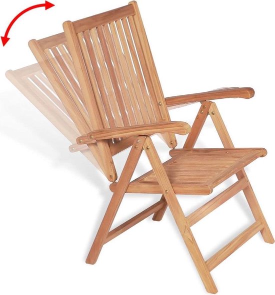 Aantrekkingskracht Seizoen Afscheiden Verstelbare Tuinstoel Teakhout / Tuin stoelen / Buiten stoelen / Balkon  stoelen /... | bol.com
