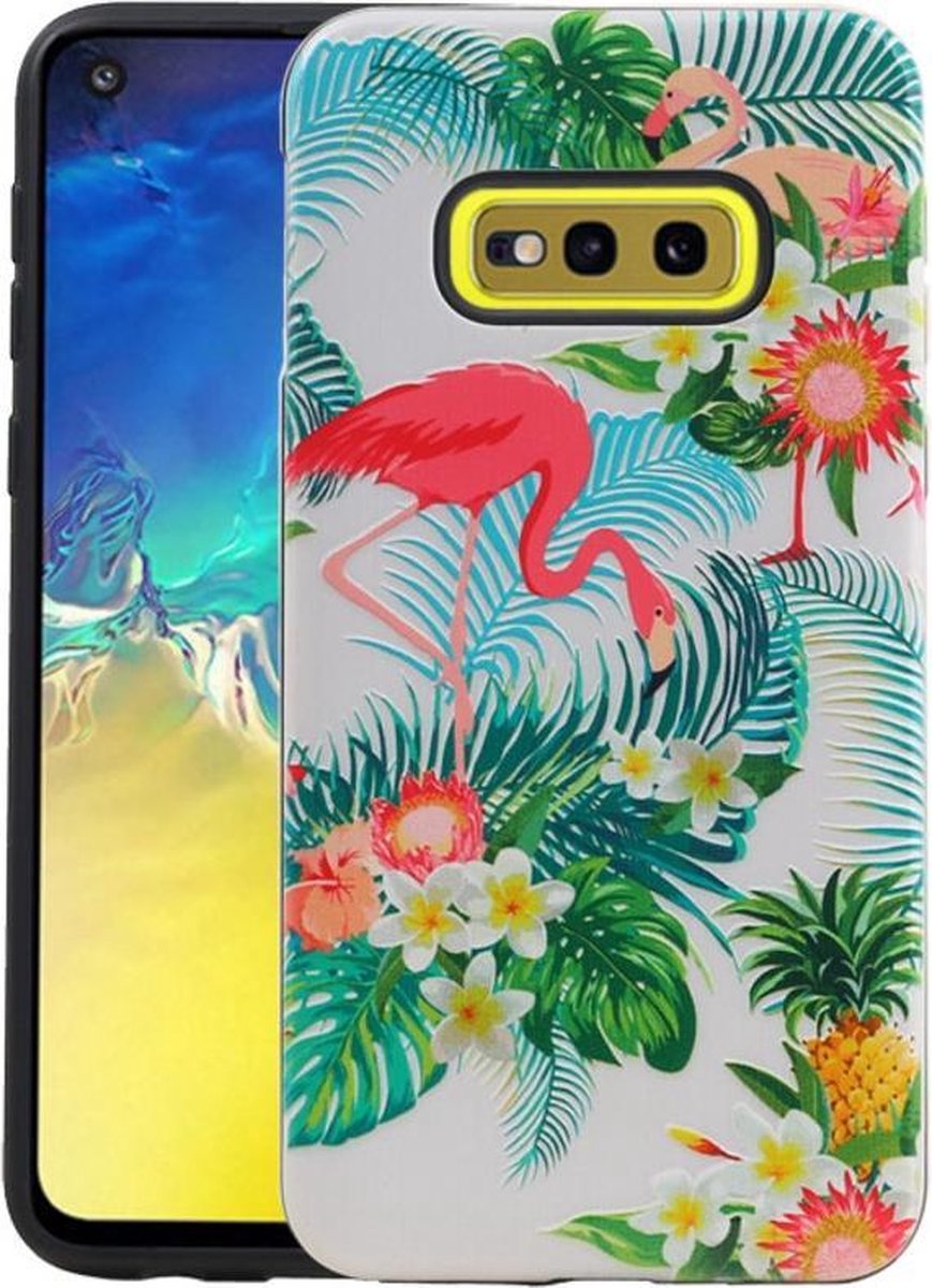 Flamingo Design Hardcase Backcover - Hoesje Geschikt voor Samsung Galaxy S10e