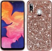 Glitter TPU Back Cover - Samsung Galaxy A20e Hoesje - Rose Gold
