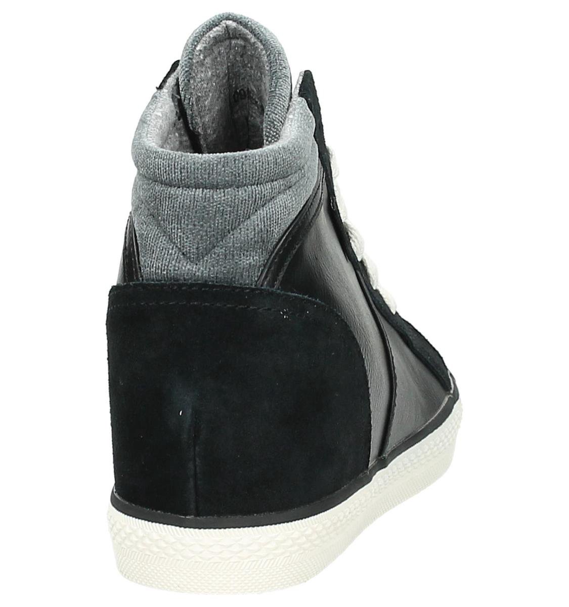 Esprit - 095ek1w059 - Sneaker met sleehak - Dames - Maat 41 - Zwart - 001  -Black | bol.com
