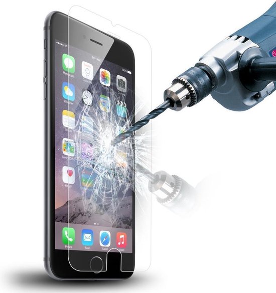 Lezen bijzonder Draaien iPhone 7 glazen Screen protector Tempered Glass | bol.com