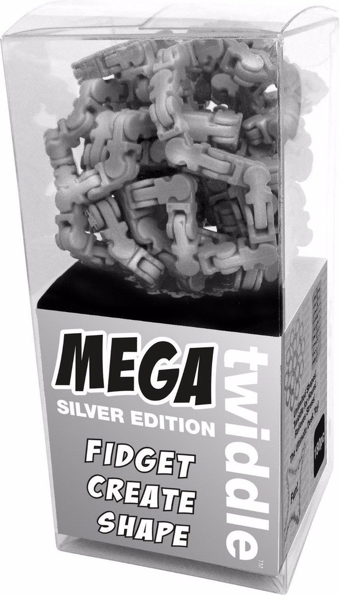 TWIDDLE 1465 Mega Twiddle Fidget Toy | 175 Interchangeable Blue Green Black Pieces | Endless Shapes