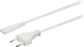 Valueline VLEP11040W20 Stroomkabel Euro-plug Mannelijk - Iec-320-c7 2,00 M Wit