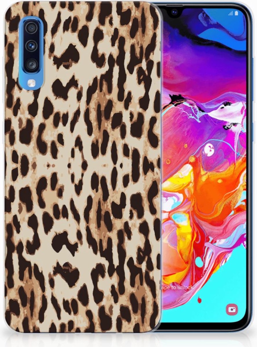 Samsung Galaxy A70 TPU Hoesje Leopard