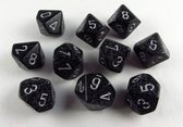 Chessex Ninja Speckled D10 Dobbelsteen Set (10 stuks)