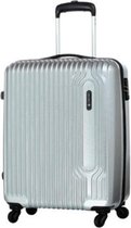 Carlton Tube Spinner Handbagage koffer 55 cm - Zilver