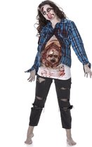 Karnival Costumes Zombie Met Baby Halloween Kostuum Dames Halloween Kostuum Volwassenen Carnavalskleding Dames Carnaval - Polyester - Maat M - 3-Delig Shirt/Vest/Latex Baby Maag