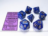 Chessex Lustrous Purple/gold Polydice Dobbelsteen Set (7 stuks)