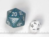 Chessex dobbelsteen, 34 mm 20-zijdig, Speckled Sea